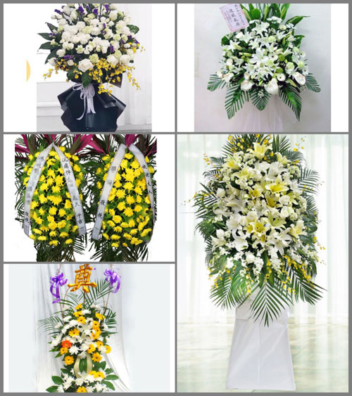 河南郑州二七区白事花篮预定